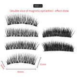 4 Magnets 3D Magnetic False Eyelashes With Quantum Lash Applicator Tool KS01-4