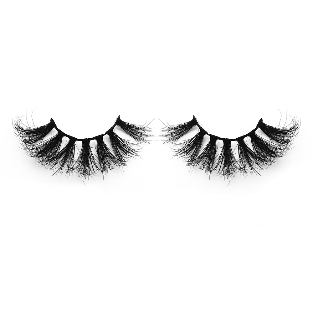 25MM Real Mink False Eyelashes ME17 (Pink Box)